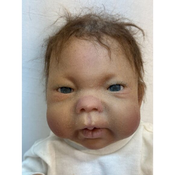 Newborn Realistic Baby Girl Aston Drake with Pacifier - Picture 5 of 16